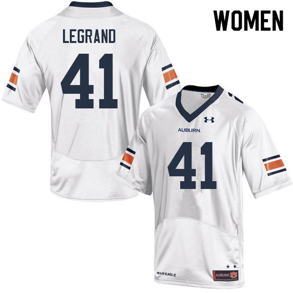 Women #41 Jonathan LeGrand Auburn Tigers College Football Jerseys Sale-White